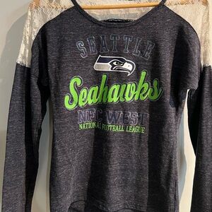 Seattle Seahawks - Navy/Green & Lace